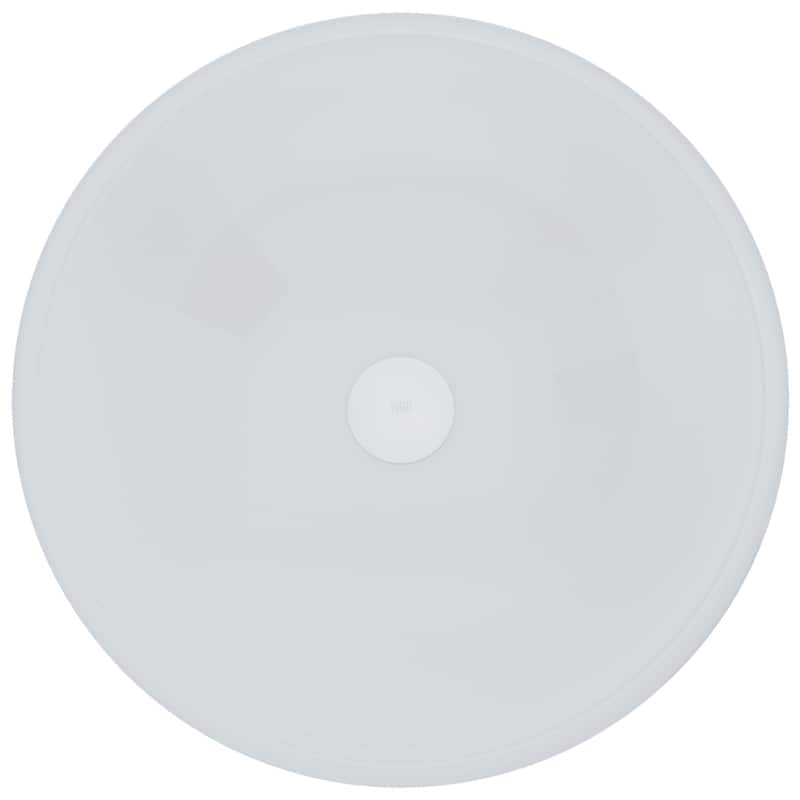 VIGO Giovanni 17"L x 17"W x 6"H Glass Round Vessel Bathroom Sink