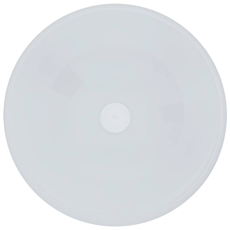 VIGO Giovanni 17"L x 17"W x 6"H Glass Round Vessel Bathroom Sink