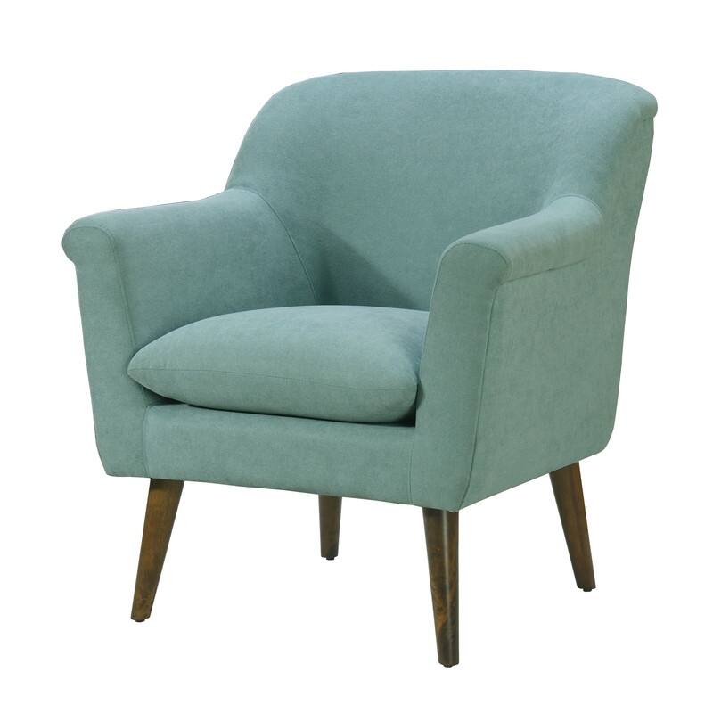 Shelby Woven Fabric Oversized Armchair - Aquamarine Teal