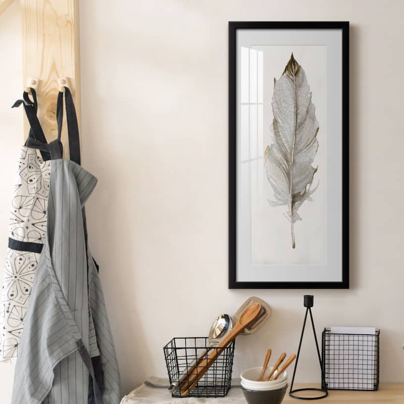 Neutral Feather II-Premium Gallery Framed Print