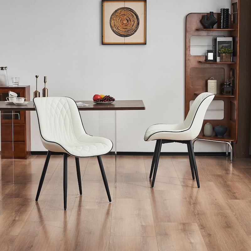 Modern Dining Chairs Set of 2 Upholstered Dining Room Chairs