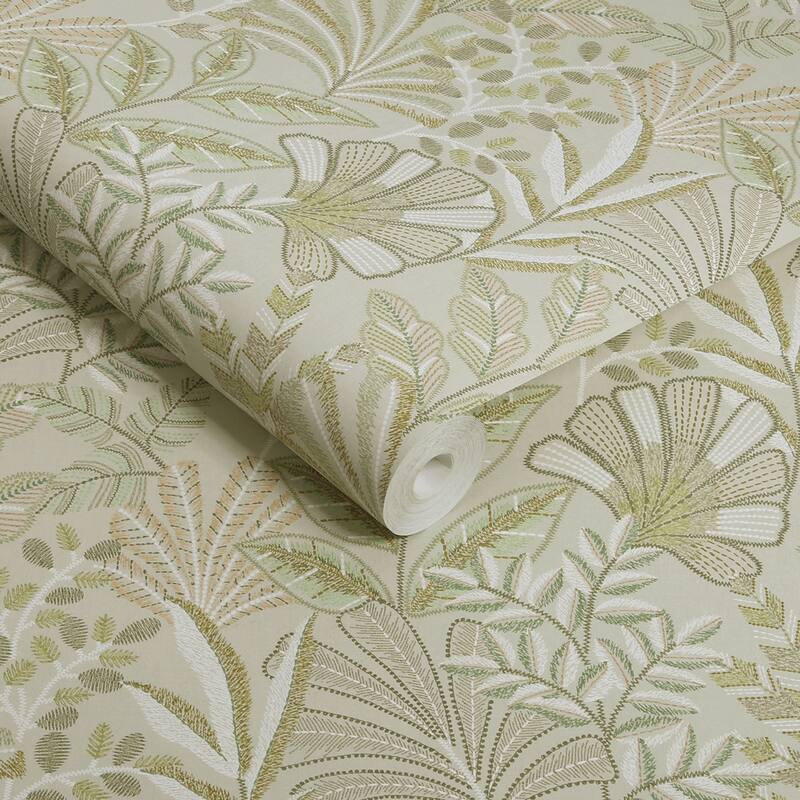 Graham & Brown Vendura Weave Sage Wallpaper