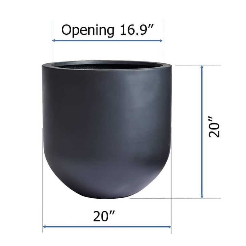 DreamPatio Santa Rosa Fiberstone Planter for Indoor/Outdoor