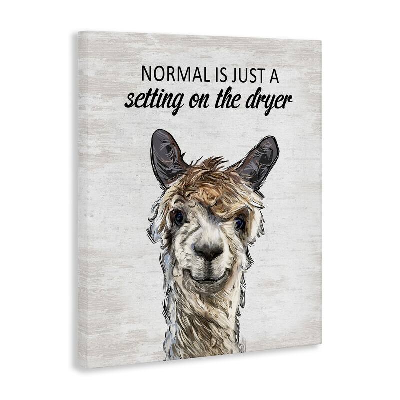 Stupell Normal is Just Dyer Setting Canvas Wall Art Design By Lettered and Lined