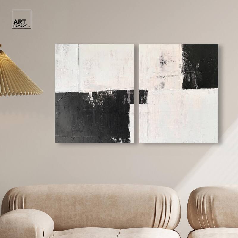 Shattered Symmetry II Canvas Set of 2 by Art Remedy, Gallery Wrapped