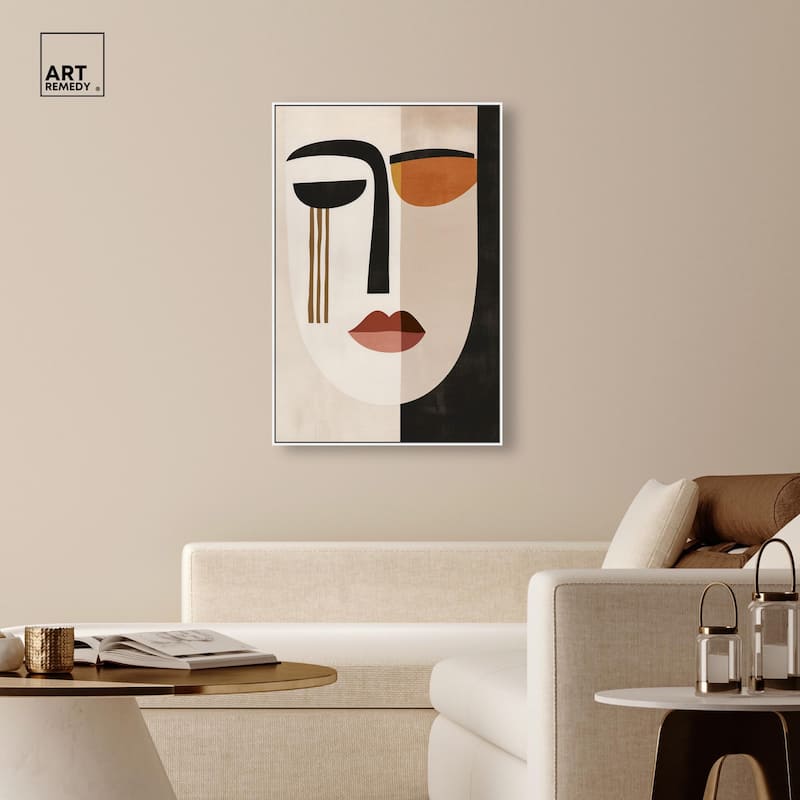 Face Moderne III Canvas by Art Remedy