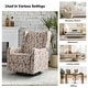 preview thumbnail 23 of 44, Gastone Transitional Floral Fabric Nursery Recliner with Curved Arms by HULALA HOME(Set of 2)