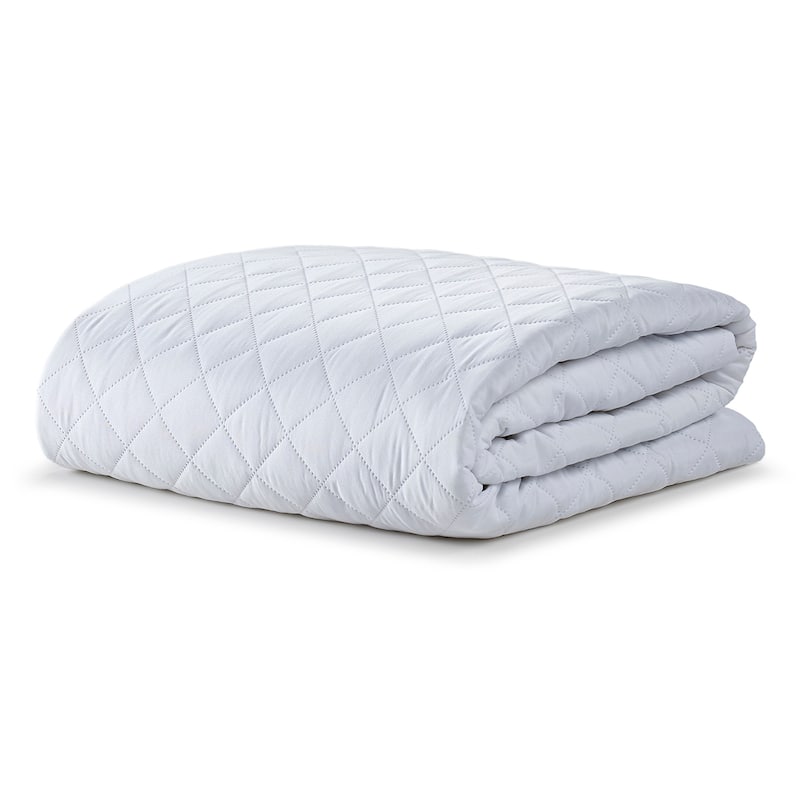 Ella Jayne Classic Quilted Mattress Pad - White