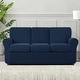 preview thumbnail 70 of 83, Subrtex 7-Piece Stretch Sofa Slipcover Sets with 3 Backrest Cushion Covers and 3 Seat Cushion Covers Navy
