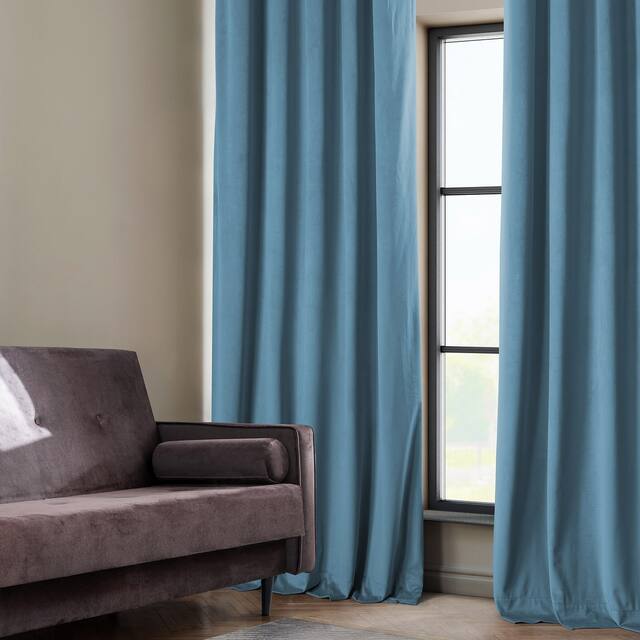 Exclusive Fabrics Heritage Plush Velvet Curtain (1 Panel)