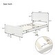 preview thumbnail 13 of 11, Twin Size Wooden Bed Frame with Headboard, Sturdy Platform Base with Slats, No Box Spring Needed