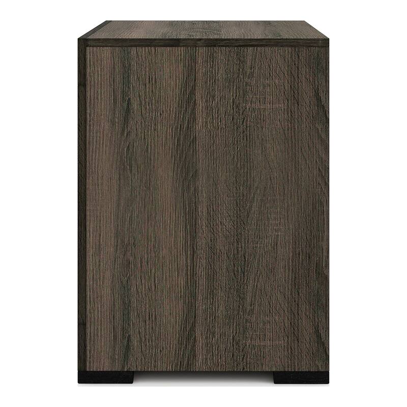 Nestore Contemporary Grey Wood 2-Drawer Nightstand by Furniture of America