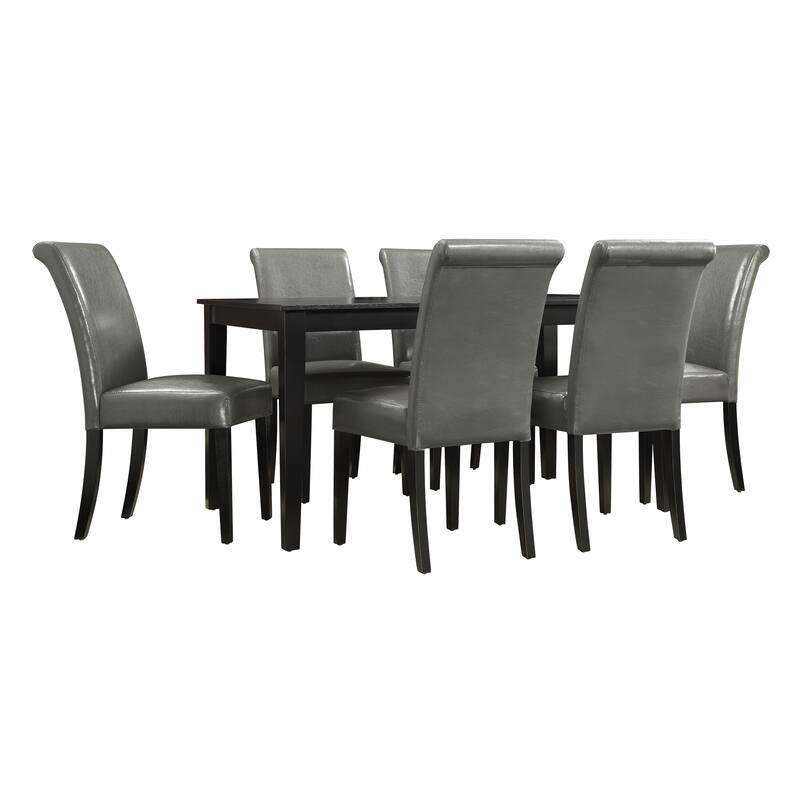 Wilmington 60" Black Finish Dining Set by iNSPIRE Q Classic