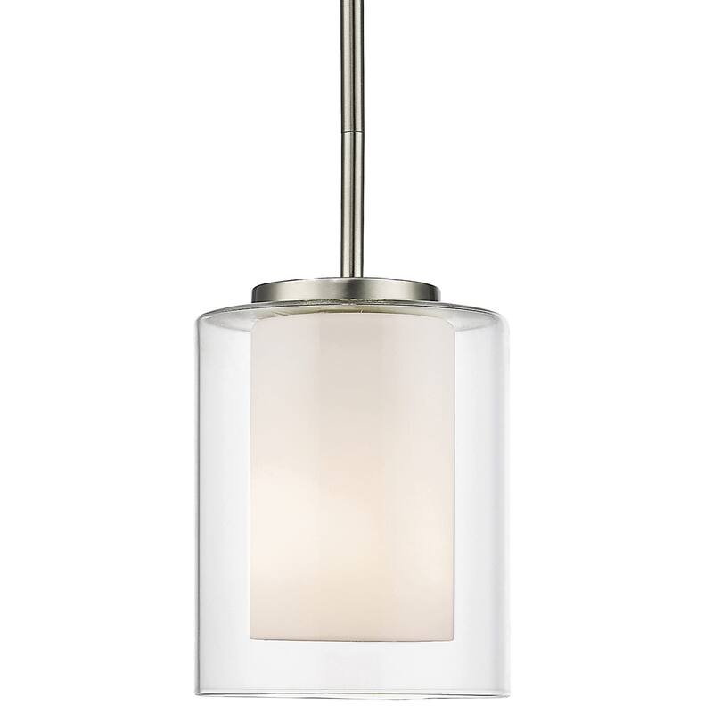 Bellevue Sylvia 6" Wide Mini Pendant - Brushed Nickel