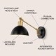 preview thumbnail 14 of 28, Hygge Swing Arm 1-Light Modern Midcentury Iron USB Charging Port LED Sconce, by JONATHAN Y