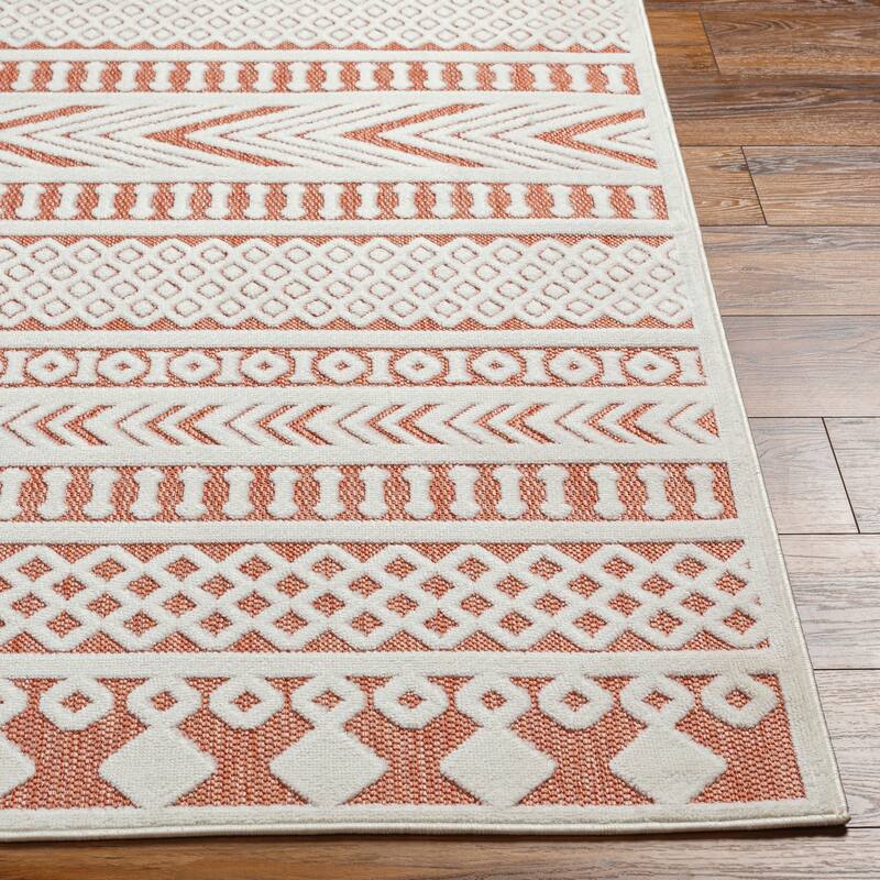 Livabliss San Diego Indoor/ Outdoor Global Stripe Area Rug