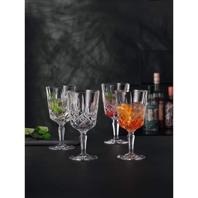 Nachtmann Set of 4 Noblesse Crystal Cocktail Glasses - 12 oz