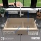 preview thumbnail 42 of 59, Karran Retrofit Farmhouse Quartz 34 in. Double Bowl 60/40 Sink Kit