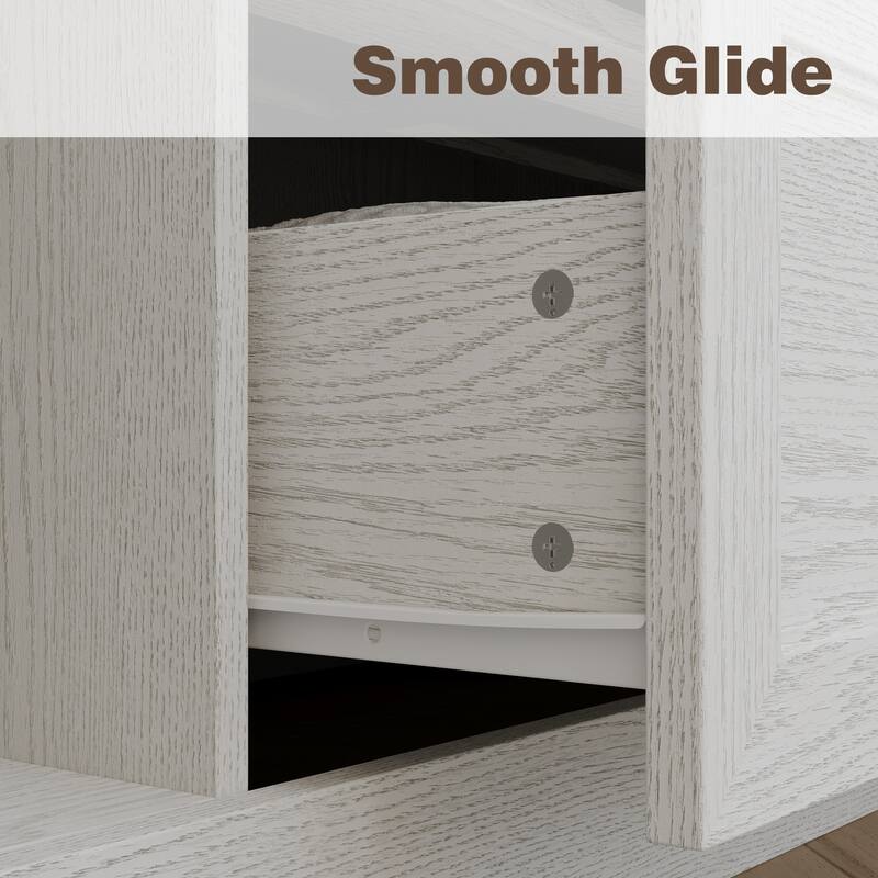 6 Doors Wardrobe Closet Armoire with Hanging Rail White/Brown Large Cabinet