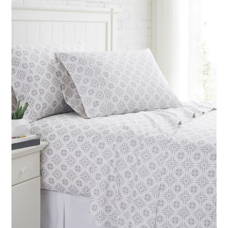 Aztec Dreams 100% Cotton Extra Deep Pocket 4-piece Bed Sheet Set