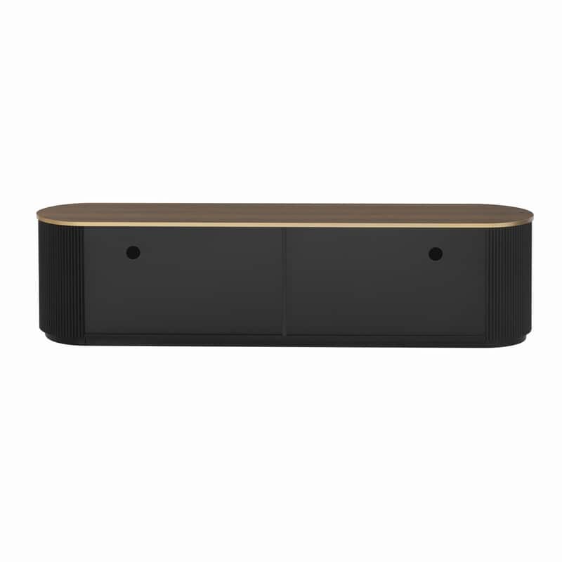 Modern TV Stand with 3 Drawers and Shelf for TVs Up to 80" for Living Room Entertainment Center