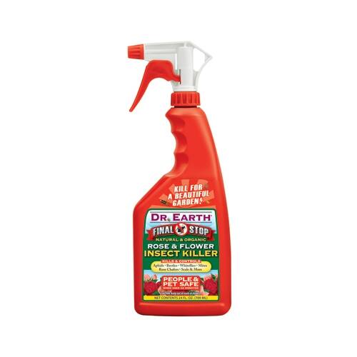 Dr. Earth 8008 Final Stop Rose & Flower Insect Killer, 24 Oz Bed Bath