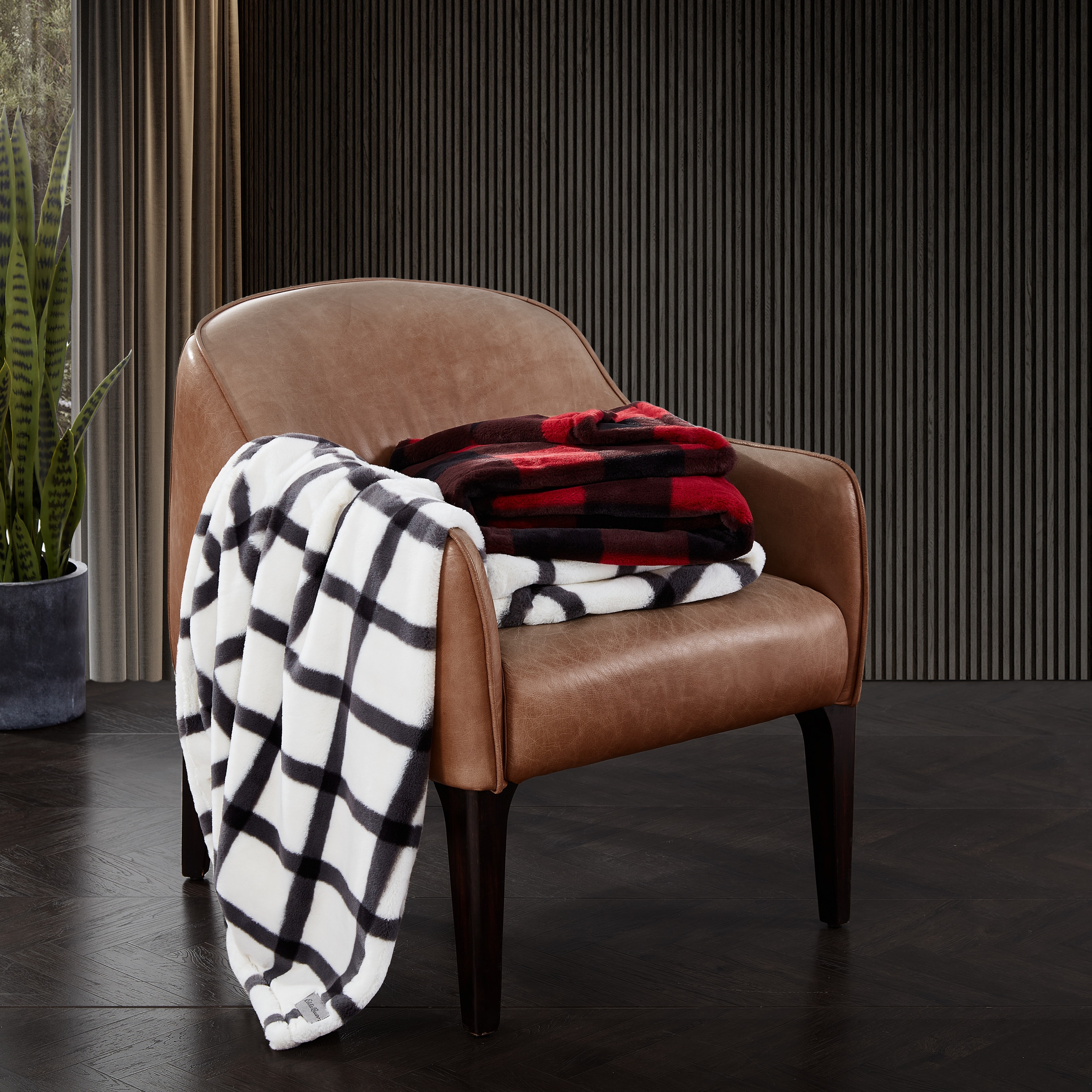 Eddie bauer faux shop fur throw