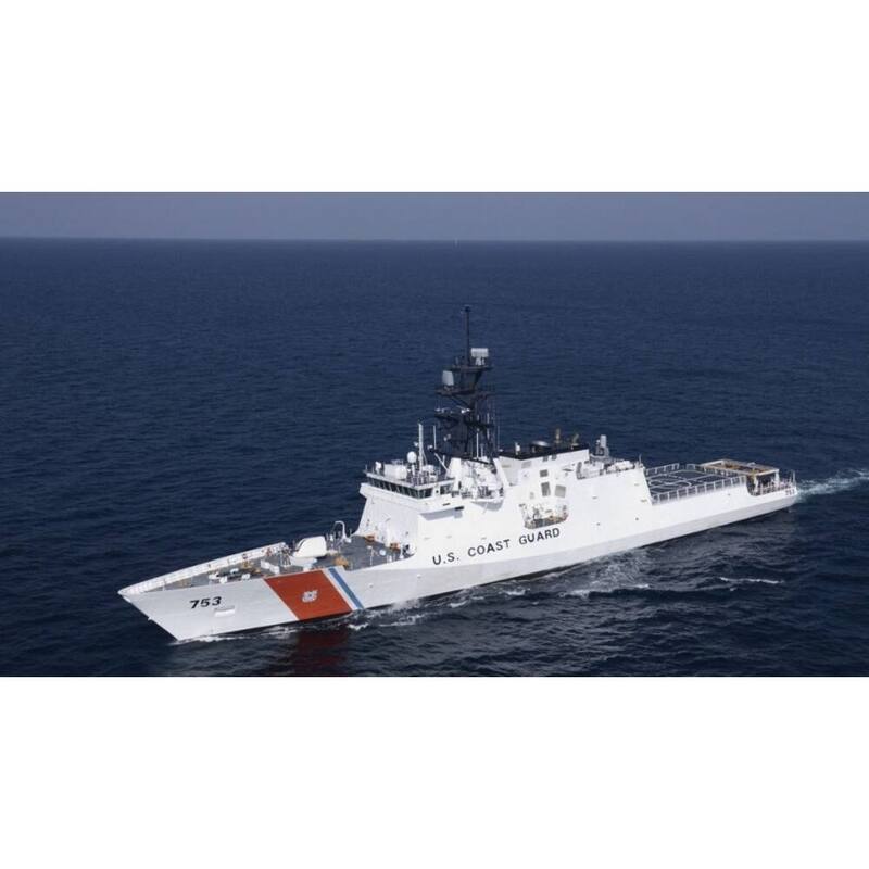 USCGC Hamilton WMSL-753 30 Inches L Ship Model - Multi-Color