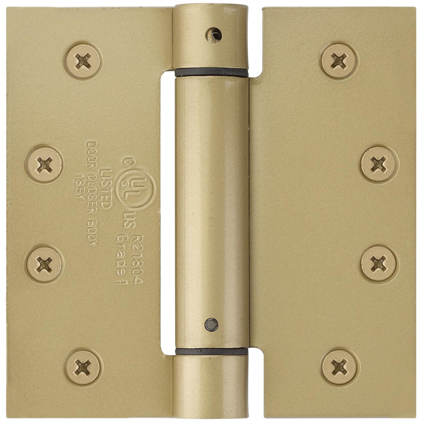Emtek 4 Inch x 4 Inch Spring Square Corner Mortise Hinge - Pair