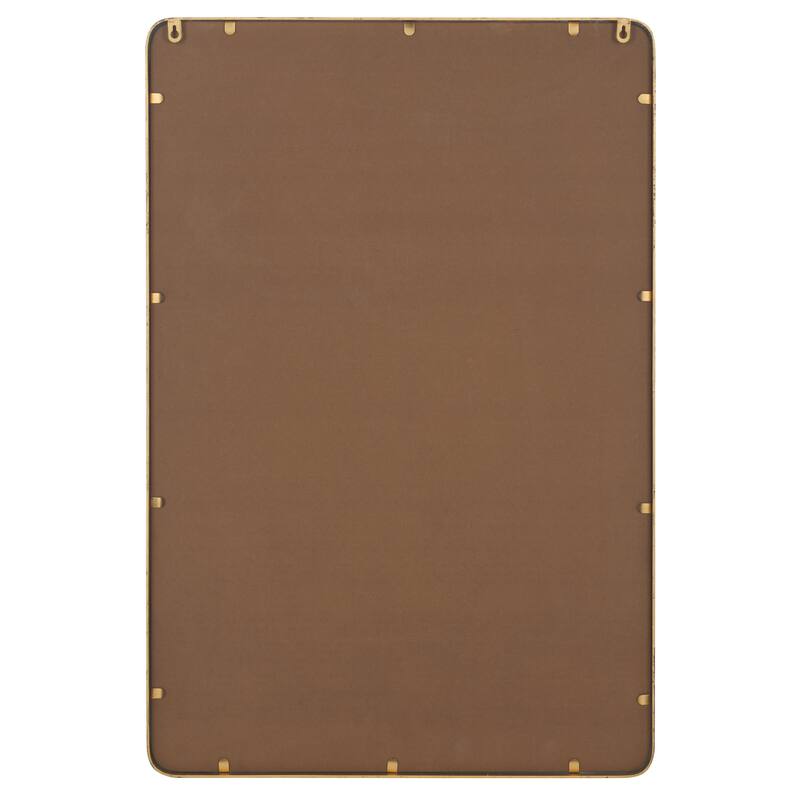 SAFAVIEH Home Titlia Antique Brass 36-inch Vertical Rectangle Iron Mirror - Antique Brass - 24"W x 1"D x 36"H