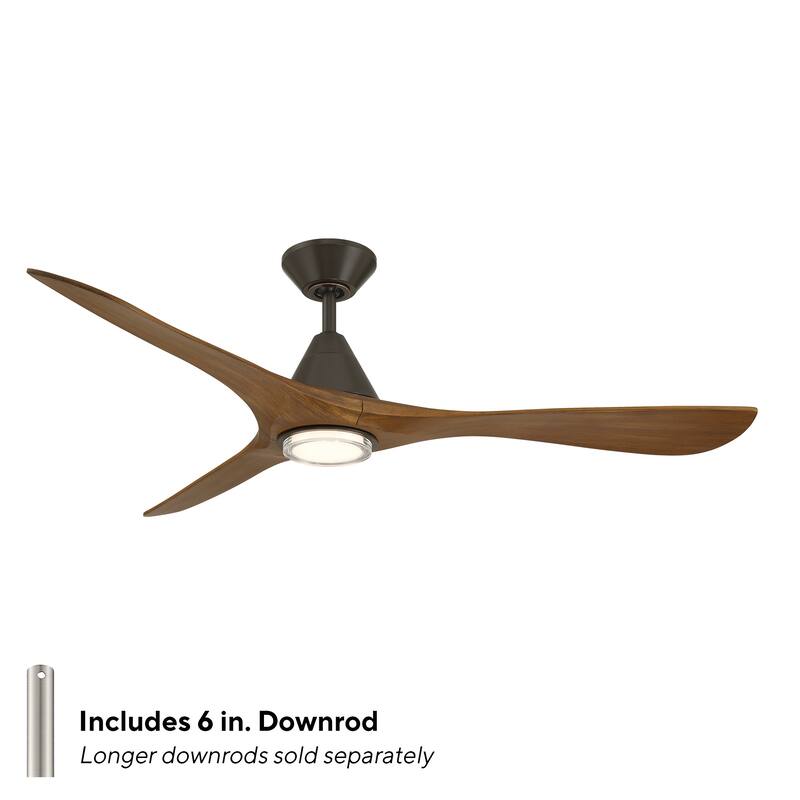 Carve Indoor or Outdoor 3-Blade 60in Smart Ceiling Fan