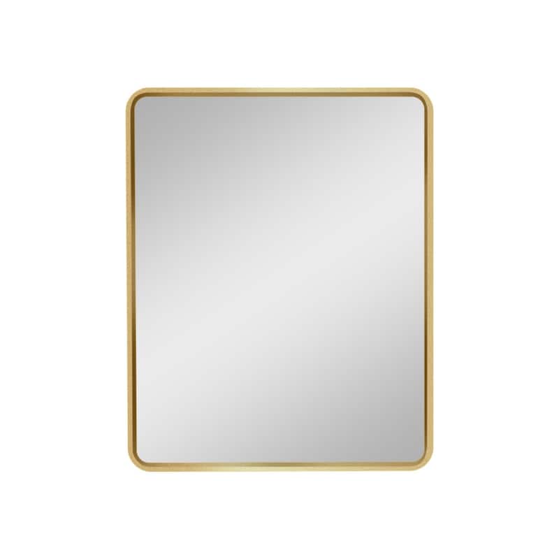 24"×30" Metal Framed Wall Mounted or Recessed Bathroom Medicine Cabinet with Mirror