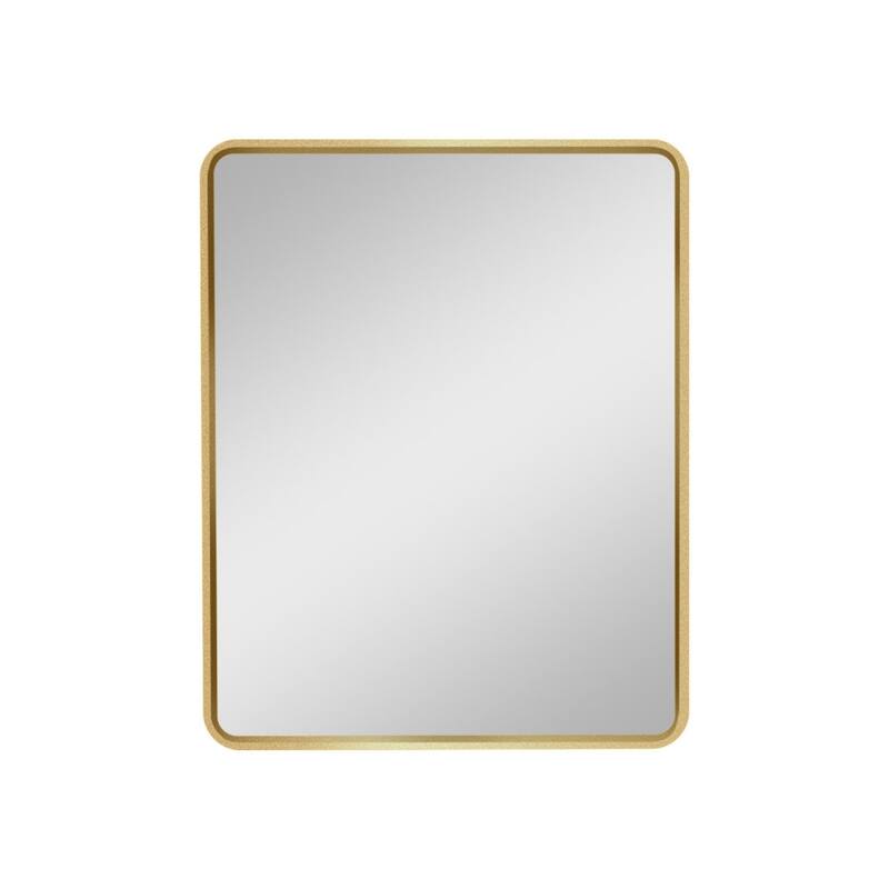 24 in. W x 30 in. H Rectangular Modern Metal Framed Wall Mount or Recessed Bathroom Medicine Cabinet with Mirror