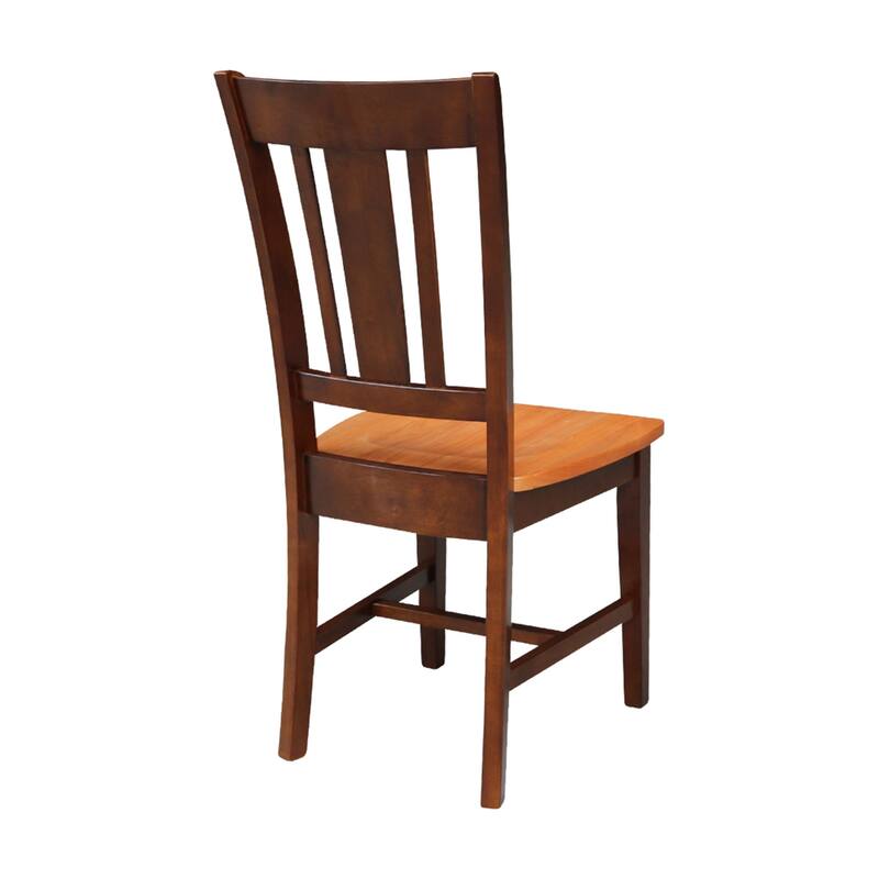 International Concepts Solid Wood San Remo Splatback Chairs - Set of 2