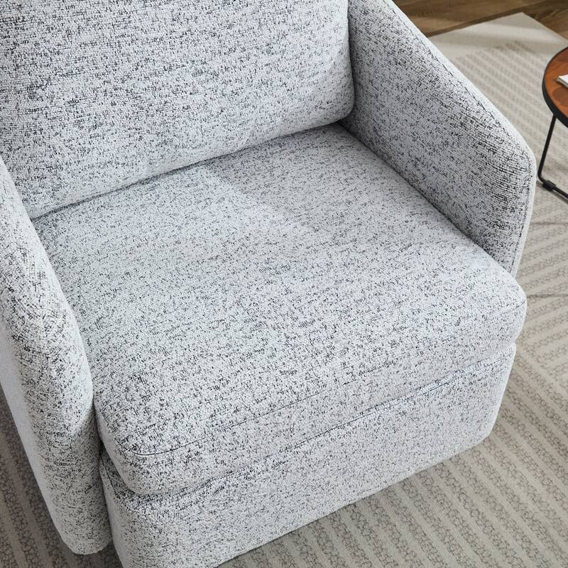 31.5"Swivel Accent Chair and Comfy Round Accent Single Sofa Chair,360 Degree Club Chair, Lounge Armchair for Living Room,Bedroom