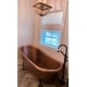 preview thumbnail 8 of 10, Heisenberg 5'6" Copper Freestanding Clawfoot Bathtub with No Overflow
