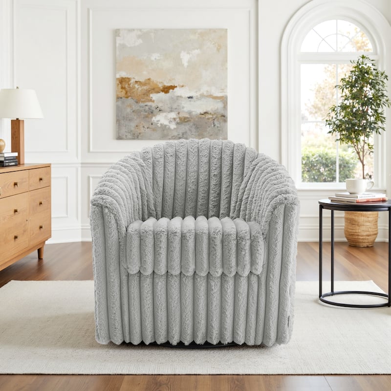 Single Sofa Armchair Swivel Barrel Chair
