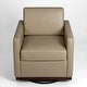 preview thumbnail 82 of 154, Set of 2 Modern Swivel Accent Armchairs Upholstered Arm Chairs