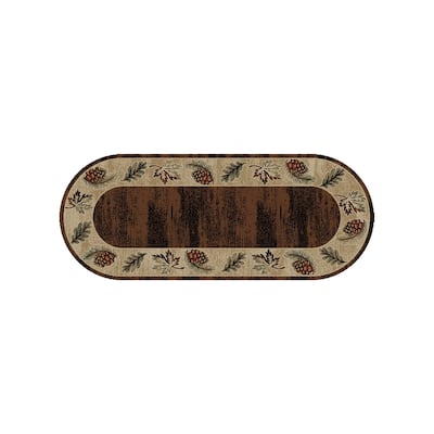 American Destination Cumberland Brown Lodge Area Rug - 2'2"x5'3"