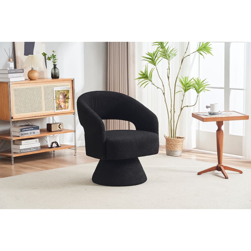 Swivel Accent Chair Armchair, Round Barrel Chair