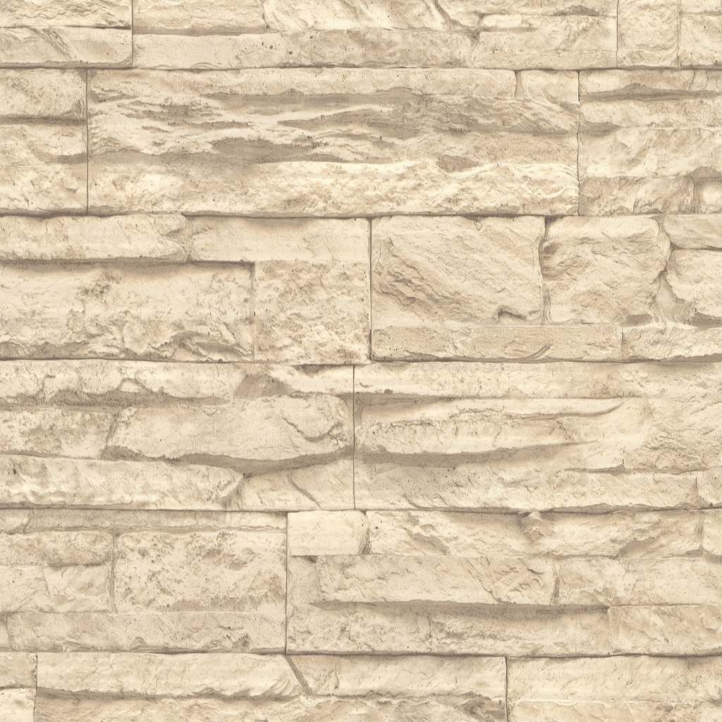 Galerie Wallcoverings Bricks and More Collection Wide Granite Slabs Matte Finish Vinyl on Non-woven Wallpaper Roll