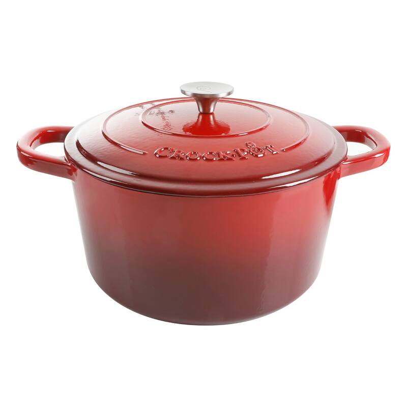 Crock Pot Artisan 7-Quart Round Dutch Oven - Red