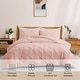 preview thumbnail 56 of 65, 3 Piece Reversible Pintuck Pinch Pleat Bohemia and Tufted Clipped Comforter Set