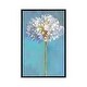 preview thumbnail 1 of 13, iCanvas "Modern Floral III" by Danhui Nai Framed Silver - 40x26