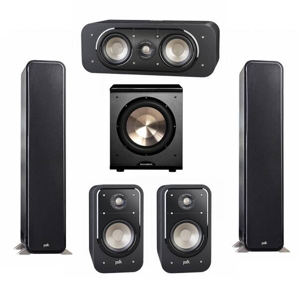 Shop Polk Audio Signature 5 1 System With 2 S55 Speakers 1 Polk