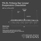 preview thumbnail 5 of 3, Maximalist 7-Bulb Bar Chandelier Linear Suspension - 42 x 1.5 x 6