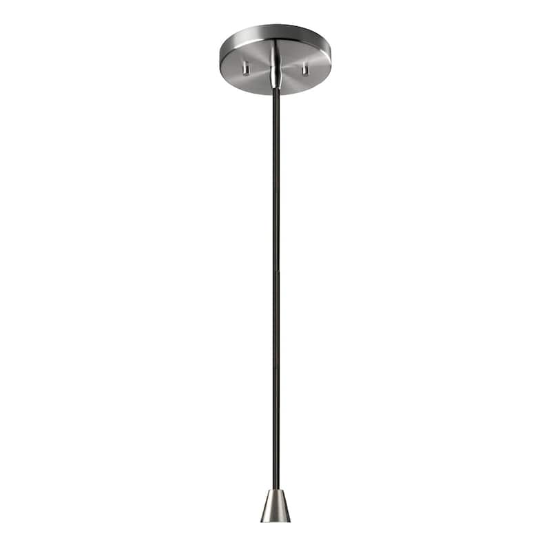 Justice Design Group Ceramic Short Hourglass Pendant - Midnight Sky/Brushed Nickel/Black Cord