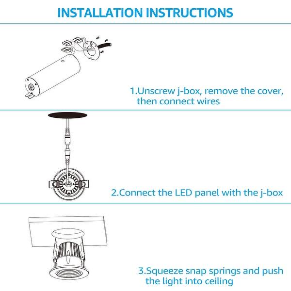 Shop 6 Pack 9w 2 Slim Recessed Ceiling Light With Junction