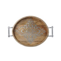 Shop 4 6 Brown And Clear Scroll Designed Decorative Cylindrical