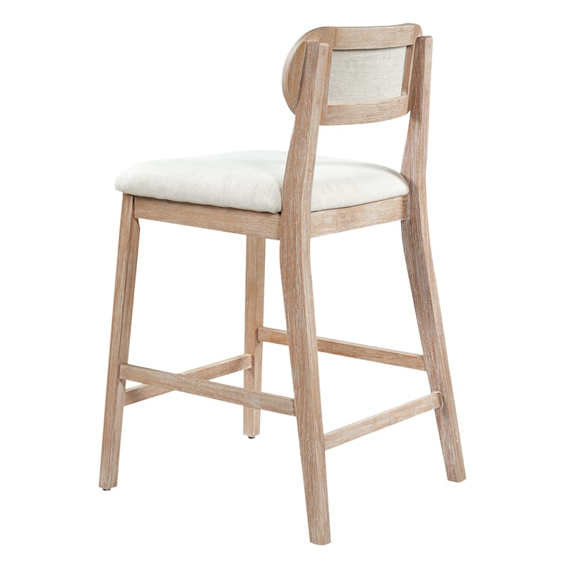 Christopher Knight Home - Kavo Modern Counter Height Bar Stools with Padded Seat & Adjustable Foot Glides